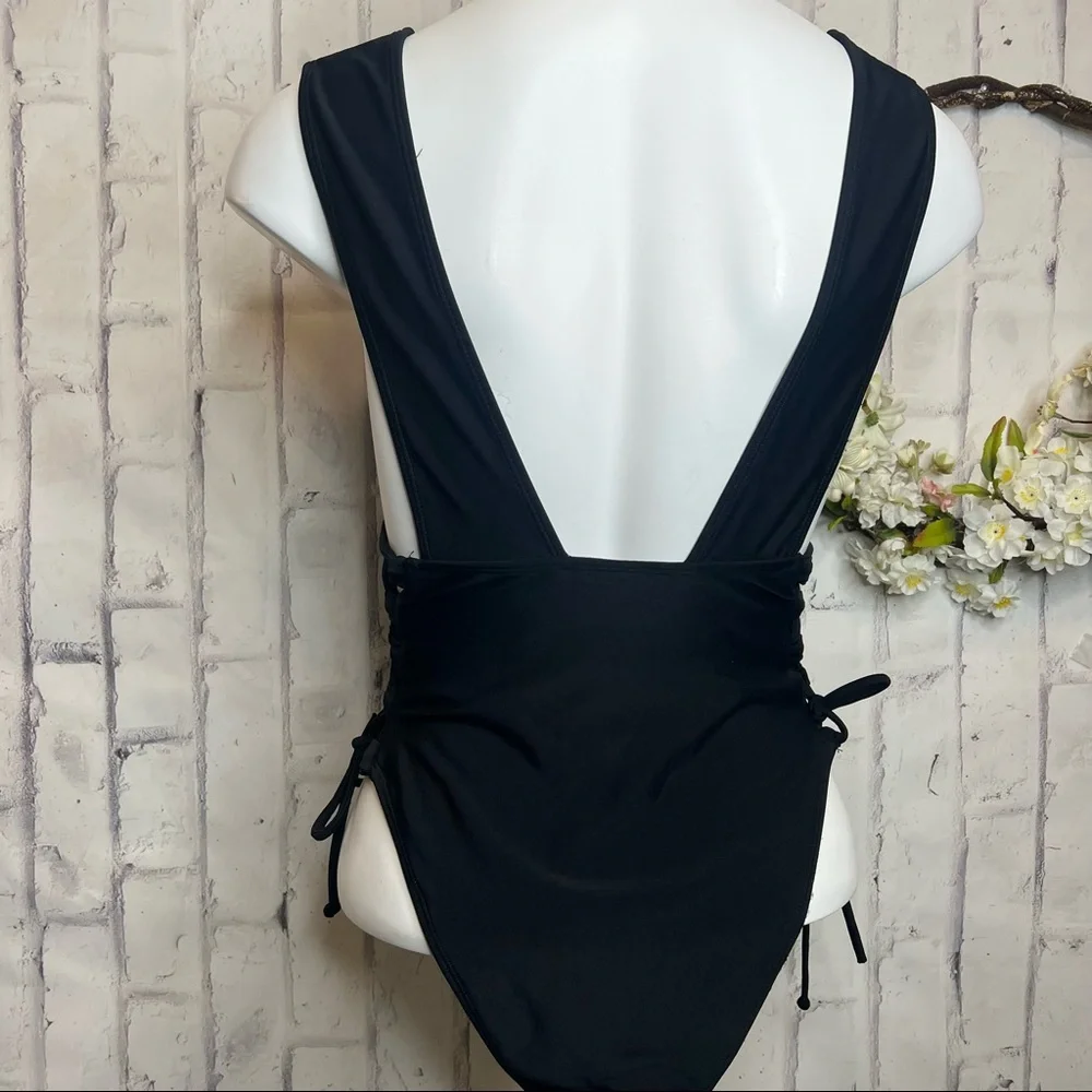 One Piece Black Swimsuit - Picture 2 of 4